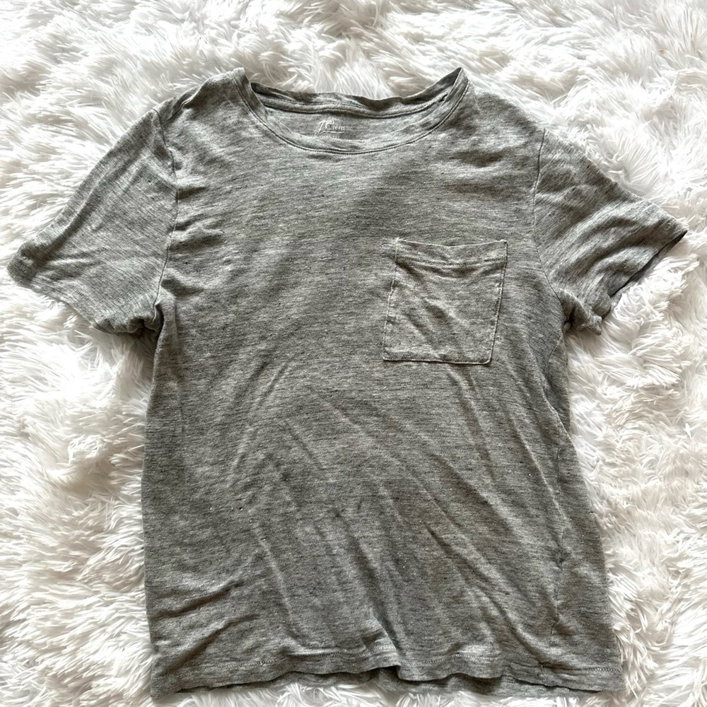 J. Crew Gray Short Sleeve Tee